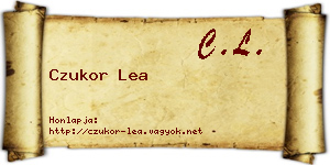 Czukor Lea névjegykártya